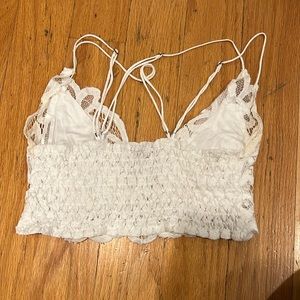 Free People white spaghetti strap lace bralette